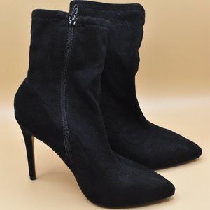 Anne Michelle Black Suede Heel